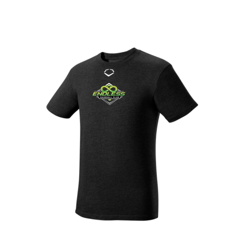 Men's Heather Short Sleeve Tee – Black