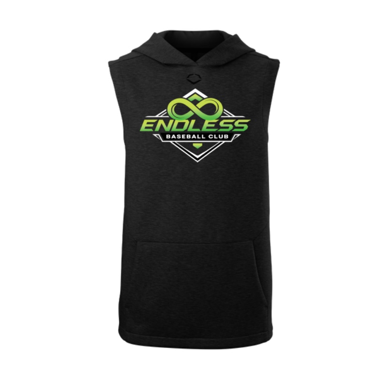 Men’s Sleeveless Hoodie 2.0 – Black