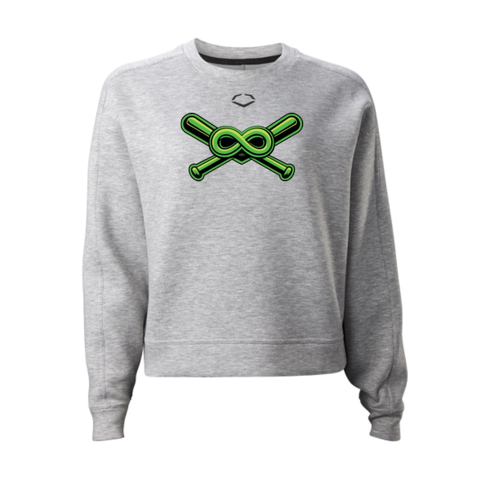 Women's Crop Sweatshirt – Heather Grey