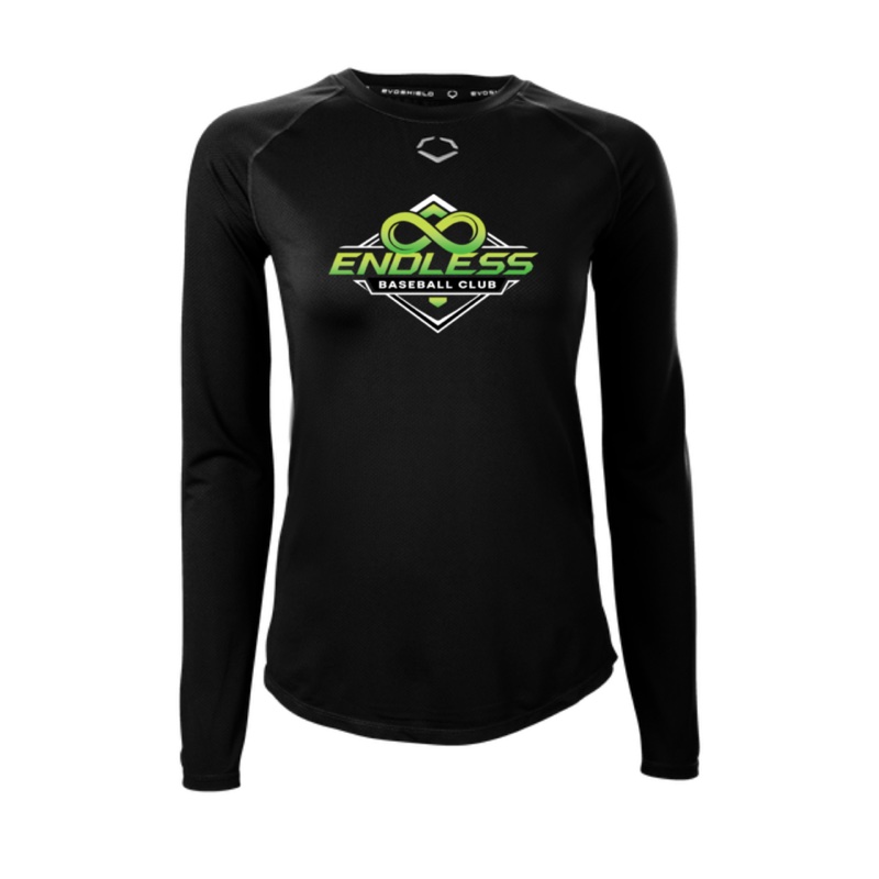 Women's FX Long Sleeve Training Tee 2.0 – Black – Design 1
